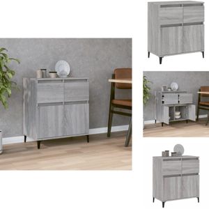 Vidaxl - Sideboard Grau Sonoma 60x35x70 cm Holzwerkstoff - Schreibtisch - Wohnzimmer Dekoration - Regal - Sideboard - Grau