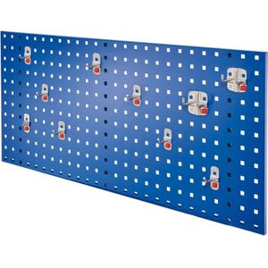 Kappes - RasterPlan by abax Einsteigerset 1 1x Lochplatte 1000x450mm 1x Werkzeughaltersortiment 10-teilig Enzianblau ral 5010