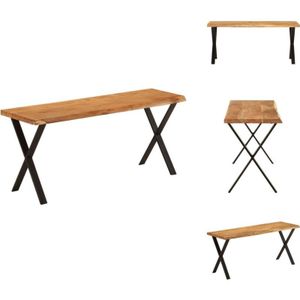 Vidaxl - Bank Baumkante 105 cm Massivholz Akazie - Holzbank - Gartenbank - Esszimmerbank - Wohnzimmersitzgelegenheit - Akasieholzbänkchen