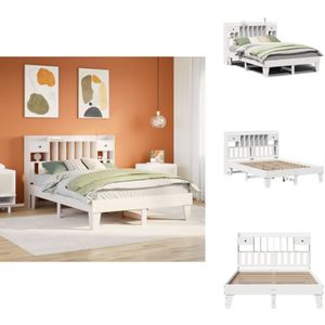 Vidaxl - Massivholzbett ohne Matratze Weiß 140x200 cm Kiefernholz - Bettgestell - Bettrahmen - Schlafzimmermöbel - Bett