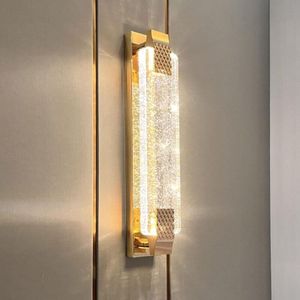 LED-Innenwandleuchte, 6 w, moderne Wandlampe, goldene LED-Innenwandleuchte für Schlafzimmer, Wohnzimmer, Treppenhaus, Küche, warmweißes Licht 3000 k