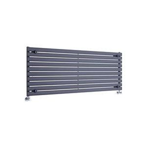 Hudson Reed - Design Heizkörper Horizontal Einlagig Anthrazit 590mm x 1600mm 1299W - Revive