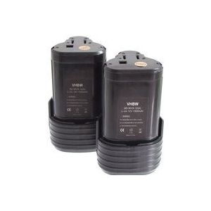 Vhbw - 2x Akku Ersatz für Worx WA3503, WA3509 für Werkzeug (1500 mAh, Li-Ion, 12 v)