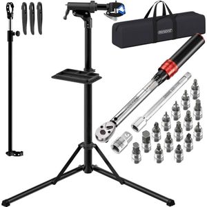 Monzana - Fahrradmontageständer E-Bike + Drehmomentschlüssel Fahrrad Set