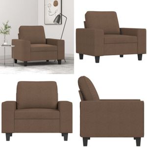 Vidaxl - Sessel Braun 60 cm Stoff - Esszimmerstuhl - Wohnzimmersofa - Gemütlicher Stuhl - Bequemer Sessel - Braun - Home & Living