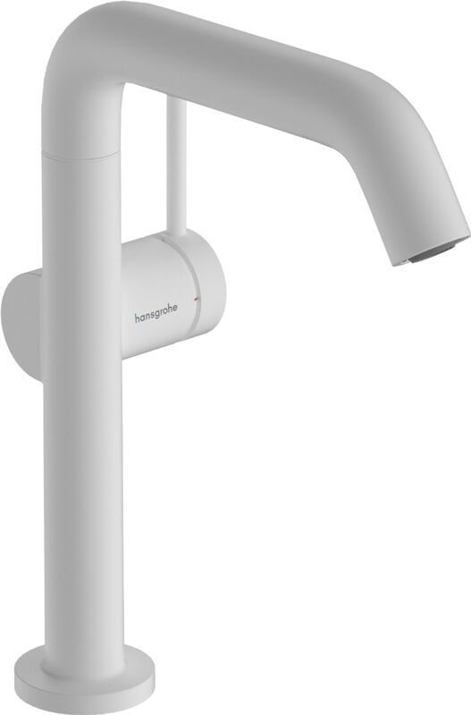 Tecturis s - Waschtischarmatur mit Push-Open-Ablaufgarnitur, CoolStart, EcoSmart, weiß matt 73364700 - Hansgrohe