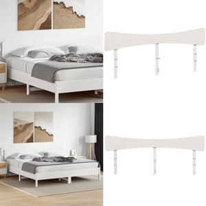 Kopfteil Weiß 200 cm Massivholz Kiefer - Bettenkopfteil - Holzbett - Kiefernholz - Weißes Kopfteil - Massiver Kopfteil - Home & Living