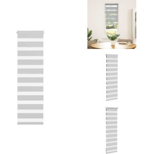Vidaxl - Zebrarollo Hellgrau 50x100 cm Stoffbreite 45,9 cm Polyester - Zebra-Jalousie - Zebra-Jalousien - Zebra-Rollo - Doppelrollo