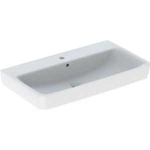 Keramag - Geberit Renova Plan, Aufsatz-Waschtisch , 85x48 cm, 1 Hahnloch,