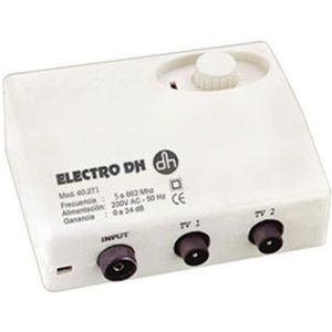 Electro Dh - Antennenverstärker für dvb-t, rauscharm, Verstärkungseinstellung von 0 bis 24 dB, mit Schalter, 60.271
