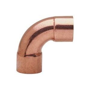 5000 Kupfer Lötfitting Bogen 90° i/i, 10mm, Trinkwasser geeignet - Frabo