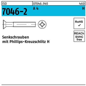 Senkschraube din 965 Kreuzschlitz-PH m 3 x 25 -h a 4