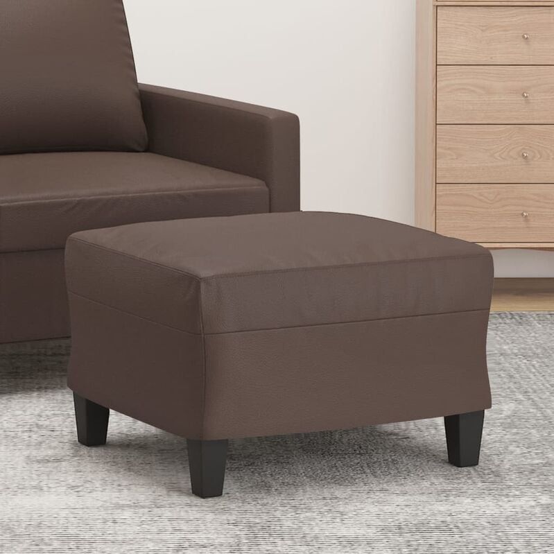 Fußhocker Braun 60x50x41 cm Kunstleder Vidaxl