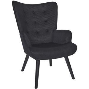 The Home Deco Factory - Giulia Salon Stuhl Schwarz - Home Deco Factory