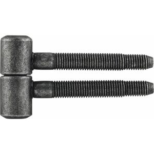 Einbohrband für Futtertüren, 16 mm, Stahl schwarz - Halcö