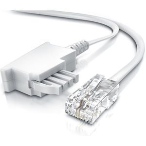 Csl-computer - csl - Internet Kabel Routerkabel - tae-f Stecker auf RJ45 Stecker - 10m - Internetkabel - Router an die Telefondose, tae - weiß