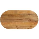 Tischplatte 110x40x3,8 cm Oval Massivholz Mango Vidaxl