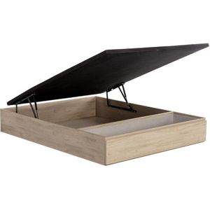 Vente-unique - Bettgestell mit Bettkasten mit Schublade - 160 x 200 cm - Holzfarben hell - hestia von ysmée