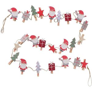 Adventskalender mit Klammern monti