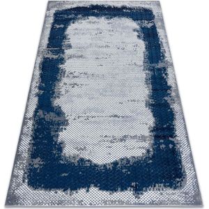 Teppich CORE A004 Rahmen, schattiert - Struktur zwei Vliesebenen, blau / grau blue 120x170 cm