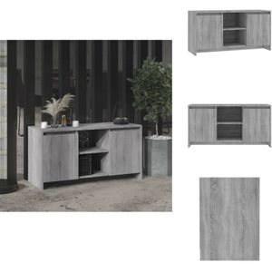 Vidaxl - TV-Schrank Grau Sonoma 102x37,5x52,5 cm Holzwerkstoff - TV-Schrank - Holzwerkstoff - Grau Sonoma - Wohnraum - Wohnzimmermöbel