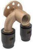Geberit - PushFit Doppelanschlusswinkel 90° mit ig d 20mmxRP 1/2 aus Rotguss 651274001