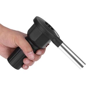 Grillgebläse - Tragbarer elektrischer Grillventilator für Outdoor-Camping-BBQ Schwarz