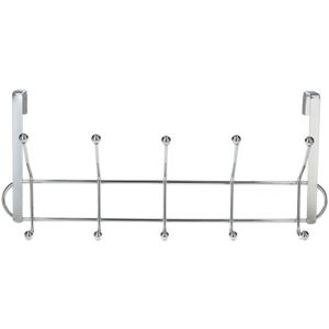 Perchero Metalico Para Puerta 5/10 Ganchos. Terminacion Metalica.