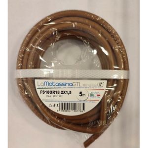 Fs18or18 Go-at Topline kabel 5 meter 2x1,5 braun - mfs182x1,5ma05