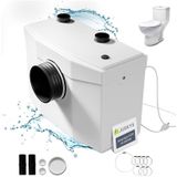 Hebeanlage - Schmutzwasserpumpe, mit Häcksler, Kleinhebeanlage, bis 7 m Höhe, Abwasserpumpe, Haushaltspumpe für Dusche, Fäkalienpumpe - 600 w - Juskys