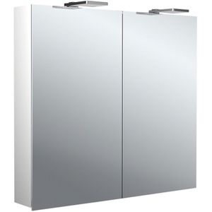 Emco - flat 2 Style led Lichtspiegelschrank mit Aufsatzstrahlern, 2