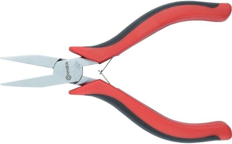 Elektronik-Flachzange 120 mm mit Doppelfeder Zwei-Komponentengriffen Elektrikerzangen