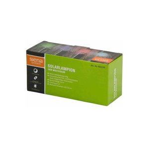 Siena Garden - Solar-Lichterkette 10er multicolor Gesamtlänge: 4,8 m, Abstand zwischen den LEDs 20 cm, Zuleitung 3 m, Kabelfarbe: grün