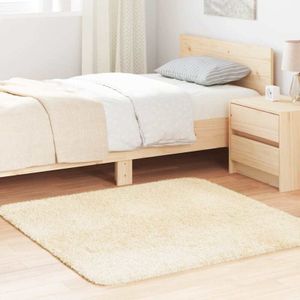 Torana - Teppich Shaggy Hochflor navarra Creme 120x120 cm Polyester