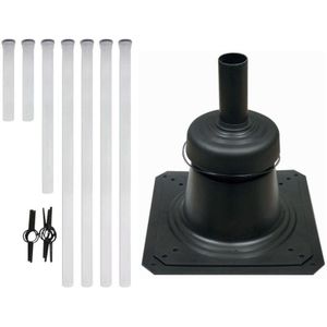 Vaillant - Set 1.55 Luft-/Abgasführung, 10m dn 80 Paket mit Schachtabdeckung