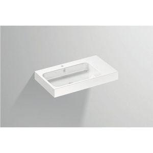 Alape - Waschtisch WT.SR800H.L, rechteckig b: 800mm h: 127mm t: