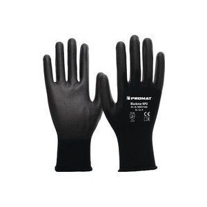 Handschuhe Blackstar npu Gr.7 (m) schwarz Nylon mit Polyurethan en 38 - Promat