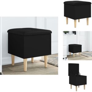 Vidaxl - Sitzbank mit Stauraum Schwarz 42x42x46 cm Holzwerkstoff - Sitzbank - Stauraumbank - Garderobe - Wohnraumgestaltung - Möbel Für Den