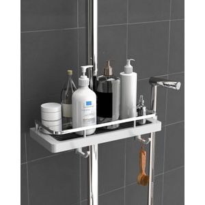 Duschkorb - Zur Aufbewahrung im Badezimmer - Duschstange 24-25 mm - Weiß 1 Stück