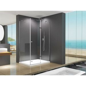 Buylando - Anna 120x90x195 cm Eck Duschkabine inkl. Duschtasse / Siphon