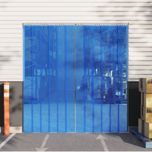 Türvorhang Blau 300x2,6 mm 25 m pvc Vidaxl