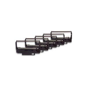 5x Farbband Schriftband kompatibel mit Epson TM-U375, TM-U370, TM-U325 Nadeldrucker, Bondrucker - Schwarz - Vhbw