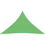 Sonnensegel 160 g/m² Hellgrün 3,5x3,5x4,9 m HDPE vidaXL