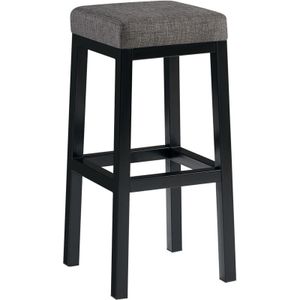 Barhocker Taylor Sitzhöhe 83 cm Metallgestell schwarz grau Stoff