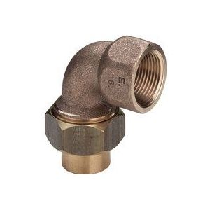 Winkelverschraubung 114787 15 mm x Rp 1/2, 90Grad, Rotguss, konisch dichtend, winklig - Viega