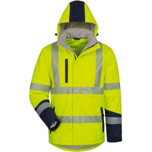 Joris Wattierte Warnschutz-Softshelljacke Safestyle Gelb/Marine, 23562-3 Gr.XL