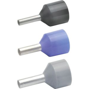 43410 Aderendhülse 4 mm² Teilisoliert Grau 100 St. - Klauke
