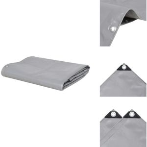 Vidaxl - Abdeckplane 650 g/m² 5 x 6 m Grau - Abdeckplane - Plane - Wasserdichter Stoff - Wetterfeste Plane - Canvas Plane