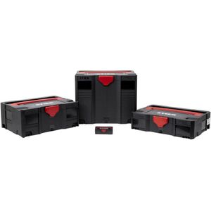 Systainer-Set, 3-teilig, mit Systainer i, ii & iv T-Loc + Gratis Micro-Systainer, genormtes System, stapelbar, kombinierbar, Ersatzteile verfügbar