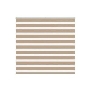 Vidaxl - Zebrarollo Sandbraun 155x150 cm Stoffbreite 150,9 cm Polyester